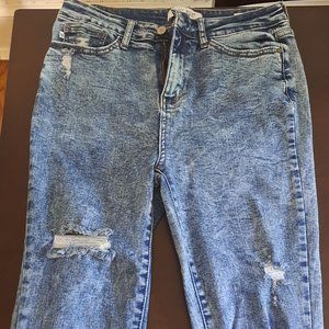 Judy Blue Skinny Fit Acid Wash Jeans 9/29